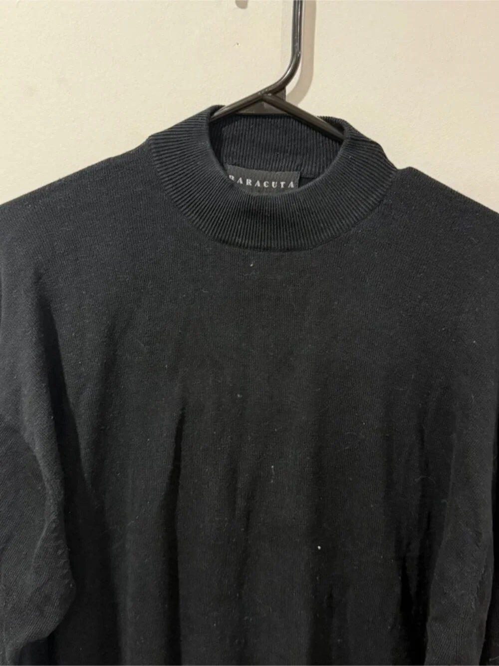 Baracuta Black Mock Neck Sweater – Size L